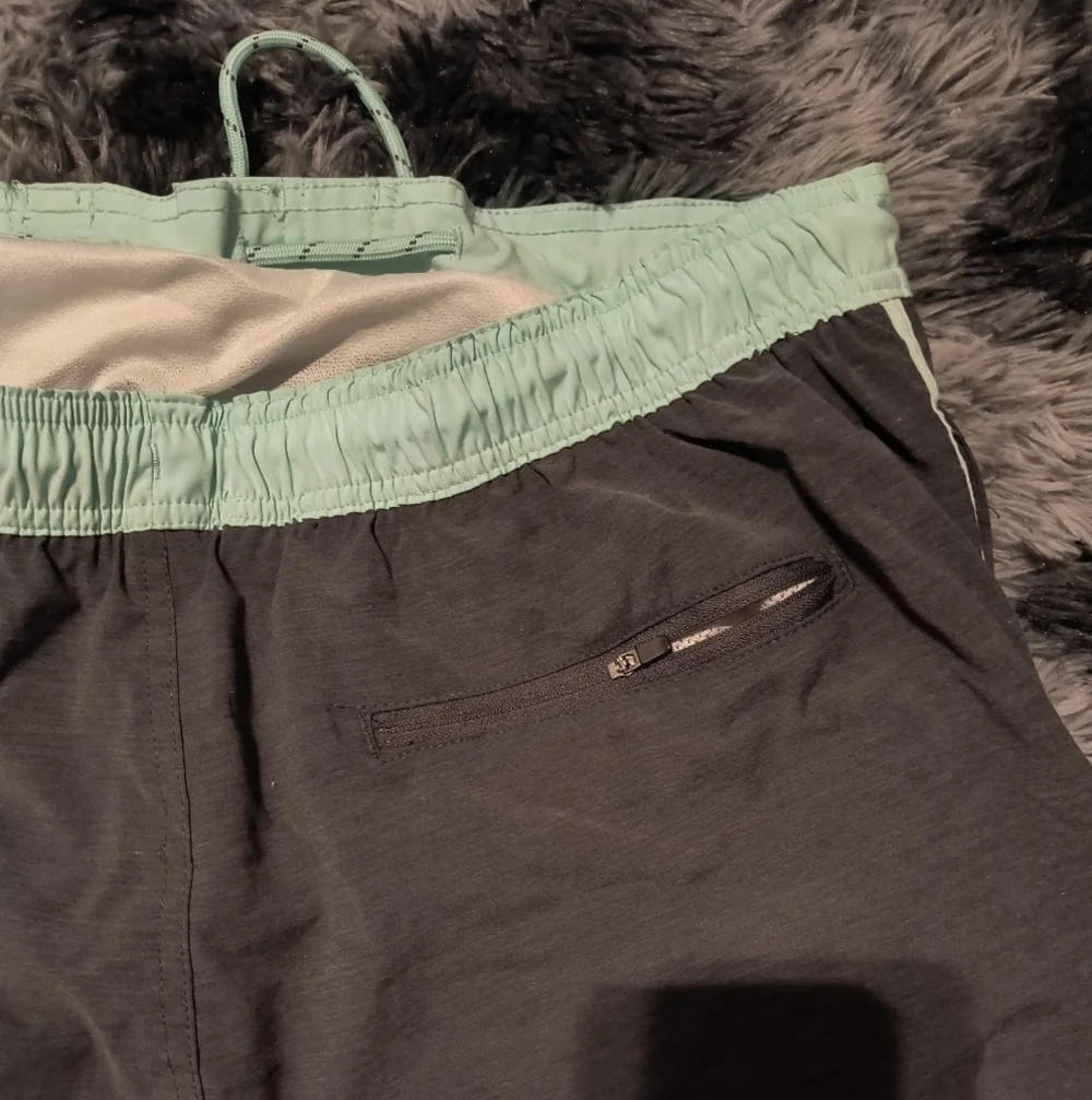 George blue grey xl men's lined shorts swim suit trunks draw string light wear